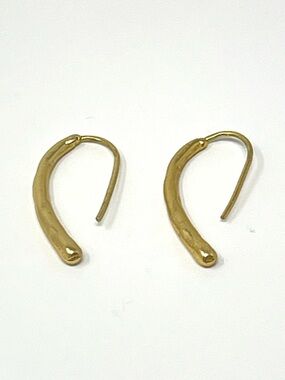 New Anthropologie Raindrop Minimalist Gold Earrings